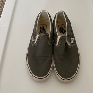 Grey slip on Vans
